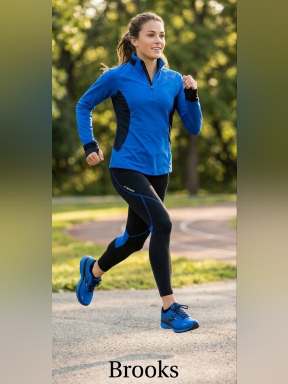 BROOKS Blue Pullover Style Athletic Outerwear!!!
